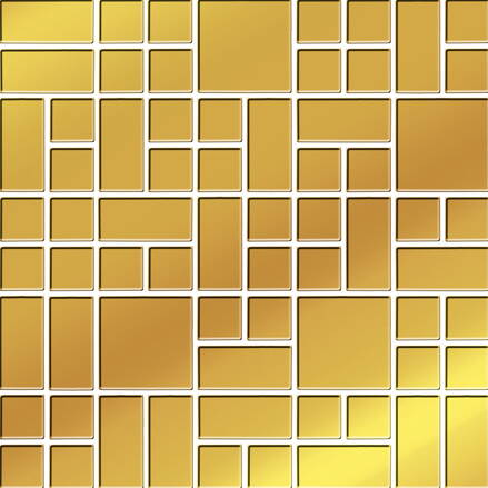 Ceramica Bianca GOLD GLASS MOSAIC  25X25  mozaika