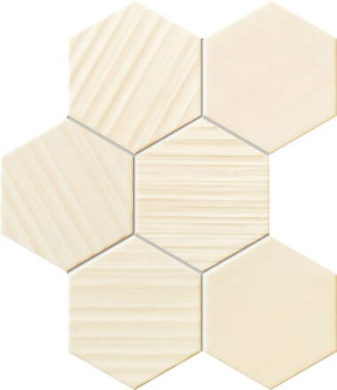 Tubadzin HORIZON HEX IVORY 28,9X22,1 mozaika