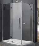 Aquatek BETTER R53 OBDĹŽNIKOVÝ SPRCHOVÝ KÚT 140x90, ľavý, sklo číre