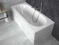 Besco VITAE SLIM 150 VAŇA OBDĹŽNIKOVÁ 150x75, biela sanitárny akrylát WAV-150-SL