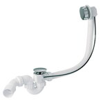 Cersanit SPARE PARTS SIFÓN VAŇOVÝ S BOUDENOM pre akrylátové vane, 60 cm, chróm S904-004