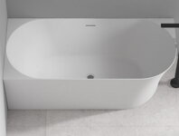 Emporia MOLLY 170 VAŇA VOĽNE STOJACA 170x78, ľavá biela akrylát, klik-klak biely EMPORIA-TW-7790L-1700