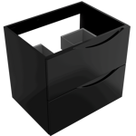 LaVita KOLORADO BLACK LESK 60 SKRINKA POD UMÝVADLO 60 cm, čierna lesklá