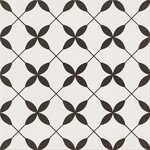 Opoczno PATCHWORK CLOVER BLACK PATTERN GRES 29,8X29,8 dlažba OP867-002-1
