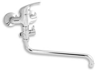 Novaservis Paneláková nástenná vaňová batéria bez príslušenstva 100 mm TITANIA IRIS chr 92073/1,0