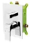 Novaservis Podomietková batéria s boxom 2 vývody, chrómová SHARP BOX37051R,0