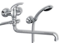 Novaservis Paneláková nástenná vaňová batéria 100 mm METALIA 55 chrómová 55075,0