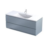 Oristo BRYLANT UNI SKRINKA POD UMÝVADLO 120 cm, sivo-modrá matná ryhovaná OR36-SD2S-120-16R