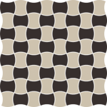 Paradyz MODERNIZM NERO MOZAIKA PRASOWANA K.3,6X4,4 MIX C 30,86X30,86 mozaika