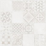 Rako Home BETONICO BIELO-ŠEDÁ DEKOR REKT. 60x60 dlažba DAK63795