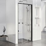Ravak SPRCHOVÉ DVERE PDOP1-90 black + transparent 03G70300Z1