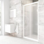Ravak SPRCHOVÉ DVERE BLDP2-120 white + grape 0PVG0100ZG
