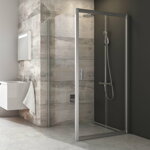 Ravak SPRCHOVÁ PEVNÁ STENA BLPS-90 bright alu + transparent ku sprchovým dverám 9BH70C00Z1