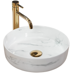 Rea SAMI NATURE MARBLE UMÝVADLO NA DOSKU, imitácia kameňa keramické REA-U6606