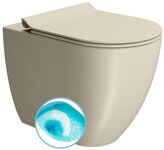 PURA WC misa stojaca, Swirlflush, 36x55cm, spodný/zadný odpad, creta dual-mat