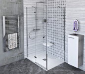 FORTIS LINE obdĺžniková sprchová zástena 1100x1000 mm, L varianta