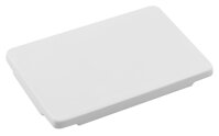 GODIVA kryt odpadu 12x8cm, liaty mramor, biela