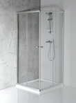 AGGA štvorcová sprchová zástena 800x800mm, číre sklo