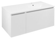 LOREA skrinka s umývadlom 101x46x51,5cm (30+70 cm), pravá, biela matná