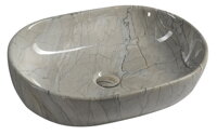 DALMA keramické umývadlo 59x14x42 cm, grigio