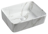 DALMA keramické umývadlo 48x13x38 cm, carrara
