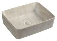 DALMA keramické umývadlo 48x13x38 cm, marfil