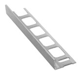 Lišta k obkladom L, kartáčovaný eloxovaný hliník, L 250cm, 10mm