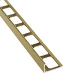 Lišta k obkladům L, L250cm, 10mm, odlehčená, elox zlatý hliník