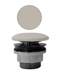 GSI umývadlová výpust 5/4", neuzatvárateľná, tl.5-65 mm, keramická krytka, creta mat