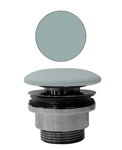 GSI umývadlová výpust 5/4", neuzatvárateľná, tl.5-65 mm, keramická krytka, ghiaccio mat