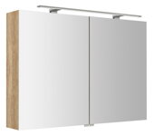 RIWA galérka s LED osvetlením, 101x70x17cm, dub Alabama
