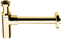 Umývadlový sifón 5/4", odpad 32 mm, guľatý, zlato