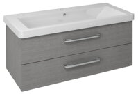 THEIA Umývadlová skrinka 101,4x43,2x43,5cm, 2x zásuvka, dub strieborný