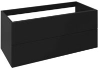 TREOS skrinka zásuvková 110x53x50,5cm, čierna matná