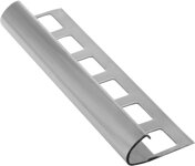 Lišta k obkladom O, nerez pololesk, L250cm, 10mm