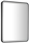 VENERO zrkadlo s LED osvetlením 60x80cm, čierna