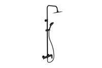 Excellent Clever 2.0 nástenný sprchový set s dažďová sprcha 25 cm, grafitová kefovaná