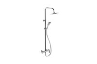 Excellent Clever 2.0 nástenný sprchový set s dažďová sprcha 25 cm, čierna soft