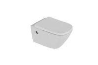 Excellent Dakota 2.0 Washing WC misa D2 WC misa 59 cm závesný rimless s 1/2 Washing sedátko