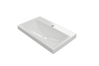 Excellent Blanko furniture umývadlo 65x37 cm, obdĺžniková bez batéria otvor, biela lesklá