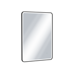 Excellent Corido kúpeľňové zrkadlo 80cm okrúhle s LED osvetlením a vyhrievacou fóliou, zlatá kefovaná