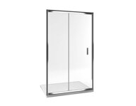 Excellent Series 201 štvrťkruhová kabína 80x80 cm posuvné dvere, povrch Clean Control, chróm