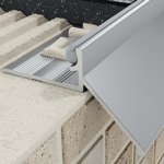 Excellent K profil eaves 8 mm, width 15 mm, dĺžka 250 cm, hliník, surový