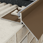 Excellent K profil eaves 8 mm, width 15 mm, dĺžka 250 cm, hliník, eloxovaná strieborná