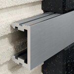 Excellent LQ profil pre mirrors, 9.5 / 12 mm dĺžka 265 cm, hliník, anodised kefovaná nerez