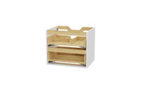Excellent Tuto 2.0 skrinka telo 60 cm, 2 drawers bez čelo, bez pracovná doska, čierna matná/dub