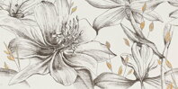 Domino VELO BIANCO FLOWERS 1 POLOLESK REKT. 59,8X119,8 dekor