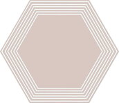 Tubadzin CIELO E TERRA POLVERE GEOMETRY 2 MAT REKT. 19,2X22,1 dekor