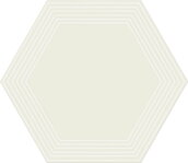Tubadzin CIELO E TERRA BIANCO GEOMETRY 2 MAT REKT. 19,2X22,1 dekor