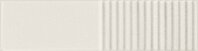 Tubadzin GROOVE WHITE SUGAR 2 STRUKTURA LESK 7,8X29,8 obklad